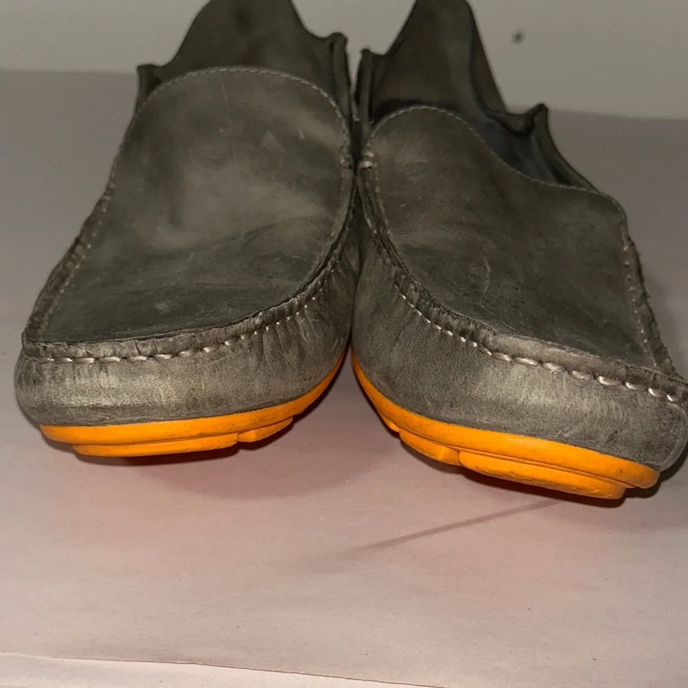Sperry Men's Gray and Orange Loafers size 10.5‎